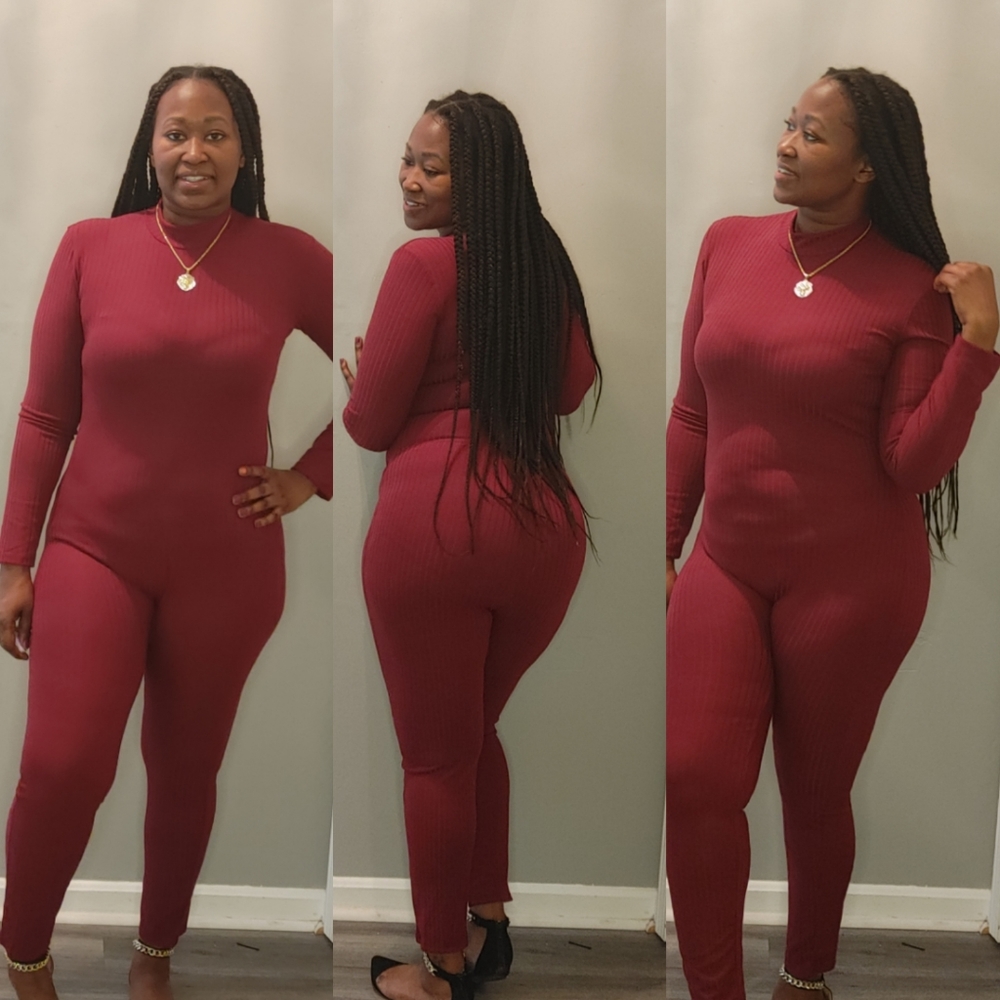 Burgundy Jumpsuit